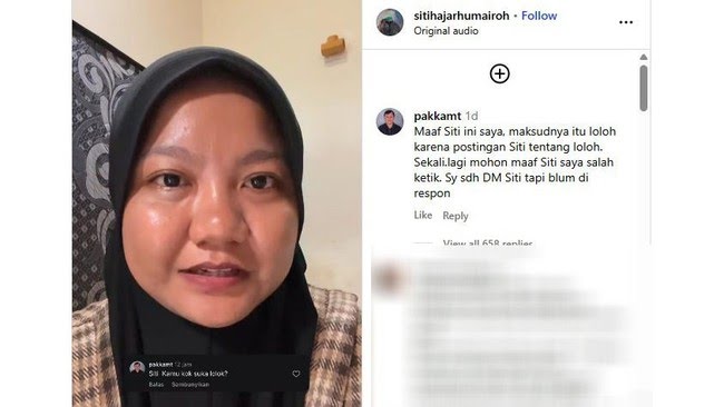 kreator konten instagram sitihajarhumairoh mempermasalahkan komentar seorang kepsek di jembrana bali hingga viral di medsos fo 1774496302652 169